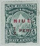 Stamp: New Zealand - Niue Half Penny