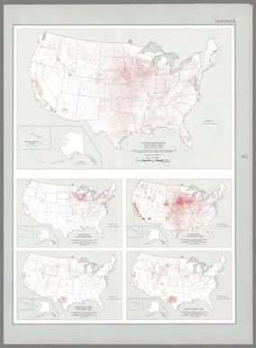 Cattle and calves on farms : 1964 / compiled by U. S. Bureau of the Census, Census of agriculture: 1964, v. I, Washington, U. S. Govt. Print Off., 1967, county table 10 -- Milk cows on farms : 1964 / compiled by U. S. Bureau of the Census, Census of agriculture: 1964, v. I, Washington, U. S. Govt. Print Off., 1967, county table 10 -- Cattle and calves sold : 1964 / compiled by U. S. Bureau of the Census, Census of agriculture: 1964, v. I, Washington, U. S. Govt. Print Off., 1967, county table 11 -- Sheep and lambs on farms : 1964 / compiled by U. S. Bureau of the Census, Census of agriculture: 1964, v. I, Washington, U. S. Govt. Print Off., 1967, county table 10 -- Wool shorn : 1964 / compiled by U. S. Bureau of the Census, Census of agriculture: 1964, v. I, Washington, U. S. Govt. Print Off., 1967, county table 11.