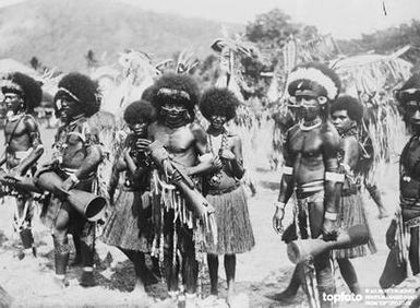 A group of Papuan natives