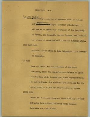 [News Script: Hawaiians]