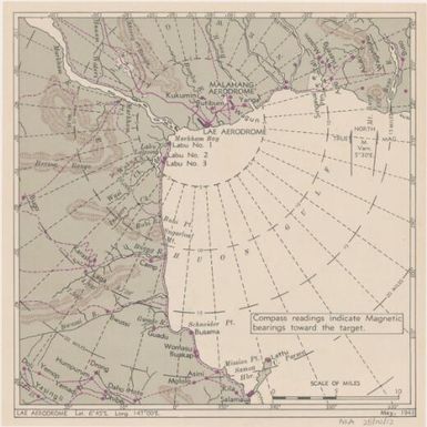 [Lae aerodrome and Malahang aerodrome] ; Lae aerodrome, C.I.U., F-7 (Verso 5b)