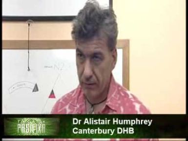 Swine Flu Full interview 5min Dr Alistair Humphrey Tagata Pasifika TVNZ