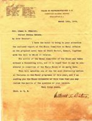 Arthur L. Bates to James B. Frazier