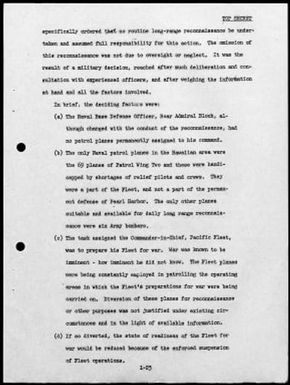 Kimmel, Husband E., Reports: Navy Court of Inquiry, Pearl Harbor Report, August 29, 1945