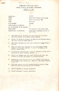 SE 323 Specialised topics in sociology. Exam paper