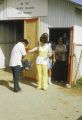 Federated States of Micronesia, people in security line at Yap Island airport