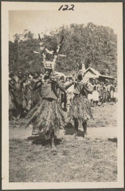 Two Papuan dancers, Rabaul, New Britain Island, New Guinea, probably 1916