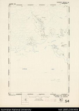 Papua New Guinea, Loani NE, Survey Index 54, 1:50 000, 1974