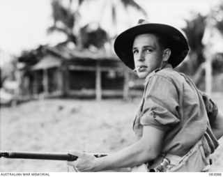 BABIANG, NEW GUINEA. 1944-11-06. TROOPER D.T. NELSON, 2/10 COMMANDO SQUADRON