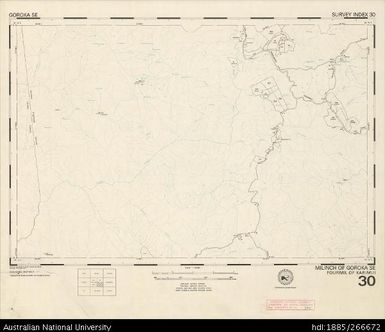 Papua New Guinea, Goroka SE, Survey Index 30, 1:50 000, 1971