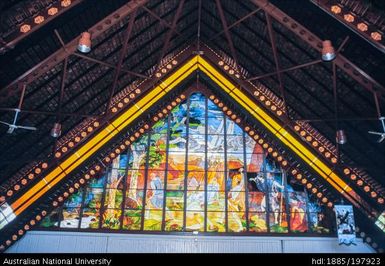 French Polynesia - Church of St Étienne, Puna'auia -Stained Glass Window