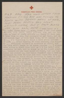[Letter from Cornelia Yerkes, November 29, 1945]