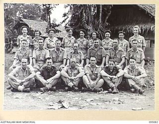 LAE AREA, NEW GUINEA. 1945-08-20. G STAFF DUTIES AND TRAINING OFFICERS AND OTHER RANKS AT HEADQUARTERS FIRST ARMY