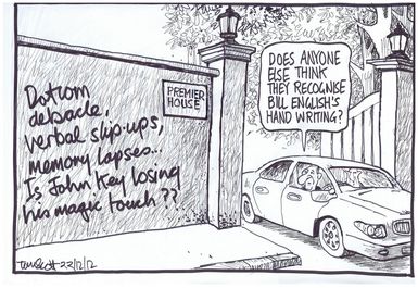 Scott, Thomas, 1947- :'Does anyone else think they recognise Bill English's hand writing?' 22 December 2012