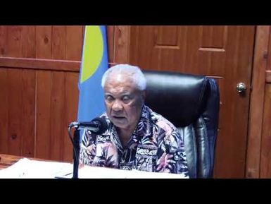 Weekly Press Conference W/ Minister Sadang & Press Secretary Olkeriil (9.12.2018)