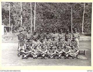 TOROKINA, BOUGAINVILLE. 1945-10-07. UNIDENTIFIED MEMBERS OF 16 PLATOON, D COMPANY, 24 INFANTRY BATTALION, 15 INFANTRY BRIGADE