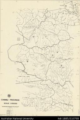 Papua New Guinea, Chimbu Province, National Census 1980, Sheet 2 of 3, 1979, 1:100 000