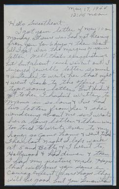 [Letter From Otha Lee to Antone - May 17, 1944]