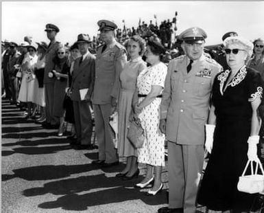 Margaret Truman, Bess Truman, and Others in Kane'ohe Bay, Hawaii