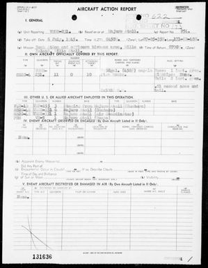 VMSB-231 - ACA Reps Nos 254-256-Air opers against the Marshall Islands on 7/6 & 9/45