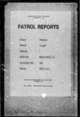 Patrol Reports. Western District, Weam, 1963 - 1964