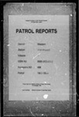 Patrol Reports. Western District, Morehead, 1943 - 1944