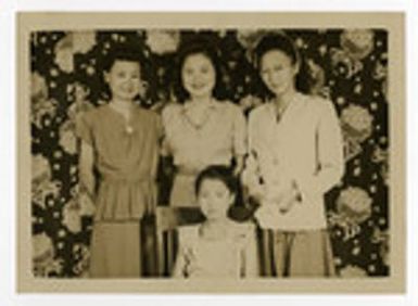 Betty Takamori with two women and young girl