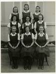 Group portrait, Rockhampton Girls' Grammar School, Rockhampton, Queensland, 1948