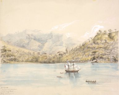 Bent, Thomas, 1833?-1887 :Matapou, Havannah Harbour, Island of Vate. July 10th, 1858.