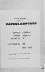 Patrol Reports. Central District, Kupiano, 1972-1973