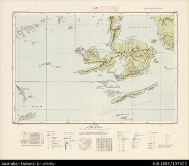 Indonesia, Western New Guinea, Gam, Series: Nederlands-Nieuw-Guinea, Sheet 6-C, 1957, 1:100 000