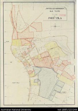 Vanuatu, Efate, Plan de Port Vila, 1:2 000