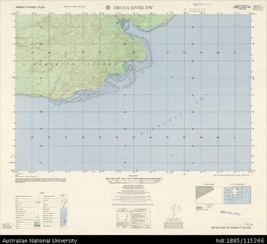 Papua New Guinea, Admiralty Islands, Sibona River NW, Series: AMS T893, Sheet 3749 I NW, 1:25 000, 1959