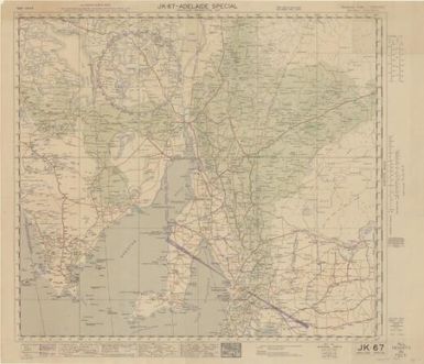 Australian aeronautical map: Adelaide Special (Sheet JK67)