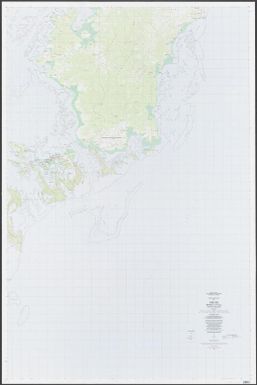 Topographic map of the Republic of Palau, Caroline Islands: Oreor