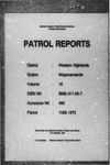 Patrol Reports. Western Highlands District, Wapenamanda, 1969 - 1970