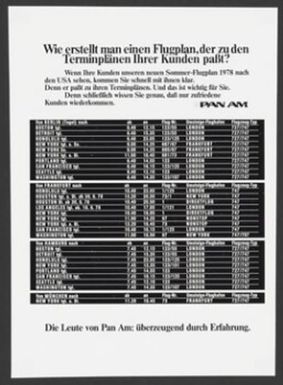 Wie erstellt man einen Flugplan, der zu den Terminplänen Ihrer Kunden paßt?