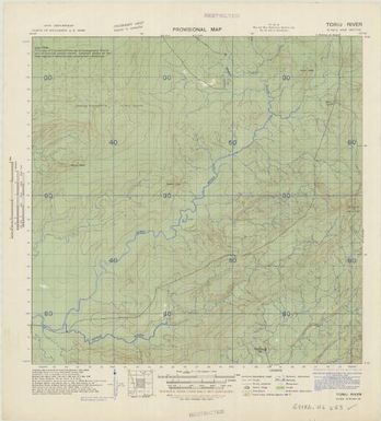 New Britain, provisional map (Toriu River)