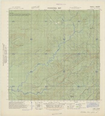 New Britain, provisional map (Toriu River)