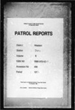 Patrol Reports. Western District, Daru, 1913 - 1914