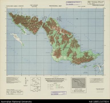Indonesia, Dutch New Guinea, Schouten Islands, Series: HIND 644, 1947, 1:250 000