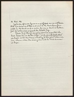 [Letter from Admiral Chester W. Nimitz - October 31, 1942]