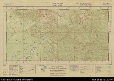 Papua New Guinea, Boku River, Artillery series, Sheet 3547, 1:25 000, 1944