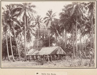 Villagers at Mauke, Cook Islands, 1903