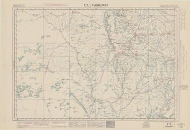 Australian aeronautical map: Cloncurry (Sheet F7)