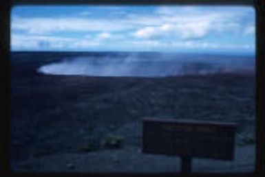 Halemaumae steaming in Kilauwea Crater.