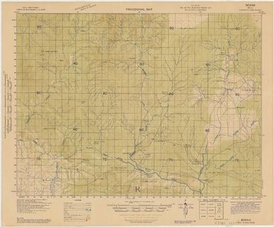 Provisional map, northeast New Guinea: Boana (Sheet Boana)