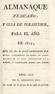 Almanaque peruano, y guia de forasteros, para el año de 1817