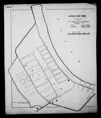 1940 Census Enumeration District Maps - Hawaii - Honolulu County - Kailua