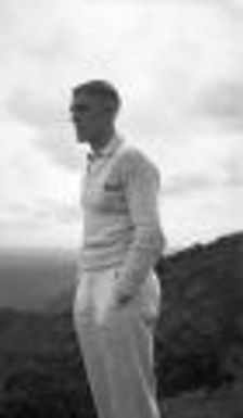 Bob Musselman atop a Hawaiian volcano